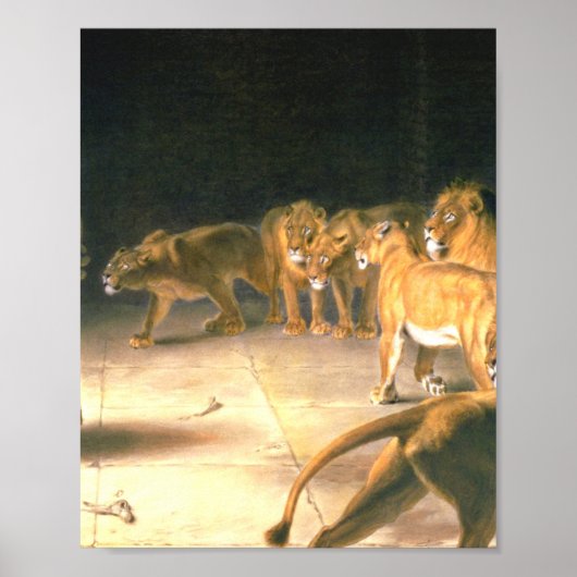 ダニエルはライオンズデン・ブリトン・リヴィエールの王に答える ポスター (正面)