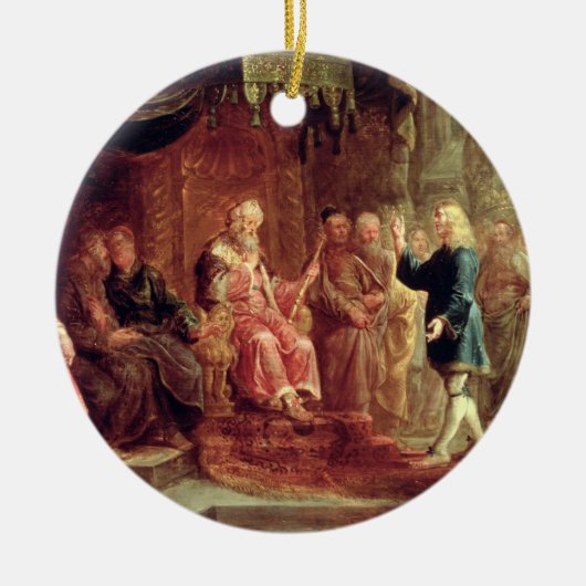 ダニエルはNebuchadnezzarの最初夢(oiを解釈します セラミックオーナメント (正面)