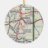 ダニエルソンCTヴィンテージの地図 セラミックオーナメント (正面)