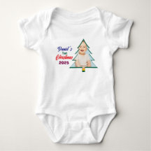 ダニエル1歳のクリスマスツリーのフォトギフト