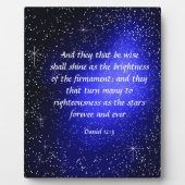 ダニエル12:3プラーク フォトプラーク (正面)