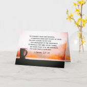 ダニエル2:21-22彼は時と季節を変える カード (黄色い花)