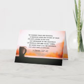 ダニエル2:21-22彼は時と季節を変える カード (正面)