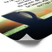 ダニエル2:21-22彼は時と季節を変える ポスター (角)