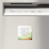 ダニエル2:21-22彼は時と季節を変える マグネット (インサイチュ (食洗機))