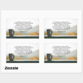 ダニエル2:21-22彼は時と季節を変える 長方形シール (シート)