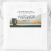 ダニエル2:21-22彼は時と季節を変える 長方形シール (バッグ)