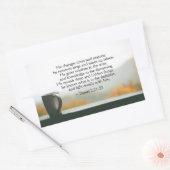 ダニエル2:21-22彼は時と季節を変える 長方形シール (封筒)