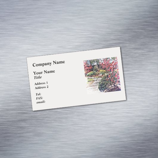 ダニエル2:21 - And He Changeth マグネット名刺 (インサイチュ)