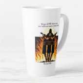 ダニエル3:18ラテマグカップ – 高揚信仰コレクション カフェラテマグ (右アングル)
