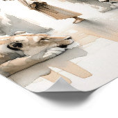 ダニエル・インザ・ライオンズ・デン、デジタルプリント、スケッチ、 ポスター (角)