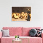 ダニエル・イン・ザ・ライオンズ1872年ブリトン・リヴィエール キャンバスプリント (インサイチュ (リビング))