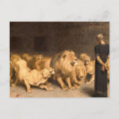 ダニエル・イン・ザ・ライオンズ1872年ブリトン・リヴィエール ポストカード (正面)