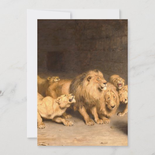 ダニエル・イン・ザ・ライオンズ1872年ブリトン・リヴィエール 招待状 (正面)