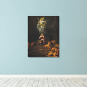 ダニエル・イン・ザ・ライオンズ キャンバスプリント (インサイチュ (ウッドフロア))