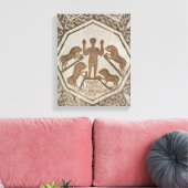 ダニエル・イン・ザ・ライオンズ・デン2 キャンバスプリント (インサイチュ (リビング))