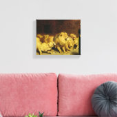 ダニエル・イン・ザ・ライオンズ・デン、1872年ブリトン・リヴィエール キャンバスプリント (インサイチュ (リビング))