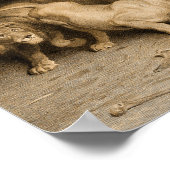 ダニエル・イン・ザ・ライオンズ・デン、1875年ブリトン・リヴィエール ポスター (角)