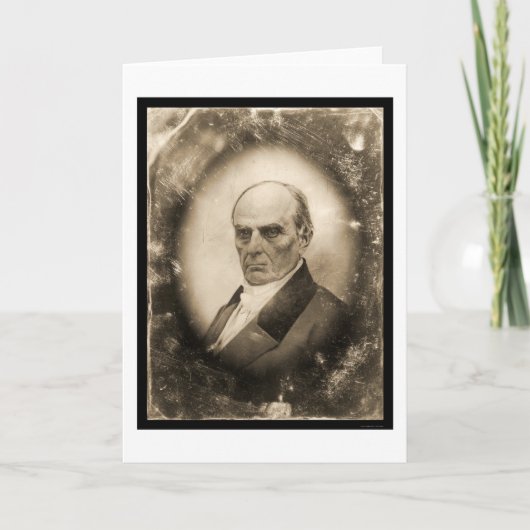 ダニエル・ウェブスターの銀板写真1845年 カード (正面)