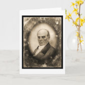 ダニエル・ウェブスターの銀板写真1845年 カード (黄色い花)