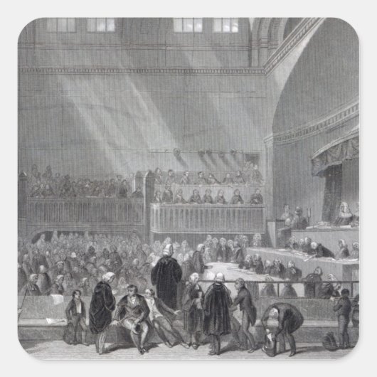 ダニエル・オコネル1844年の常用裁判 スクエアシール (正面)