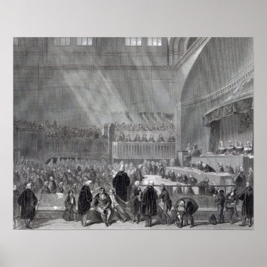 ダニエル・オコネル1844年の常用裁判 ポスター (正面)