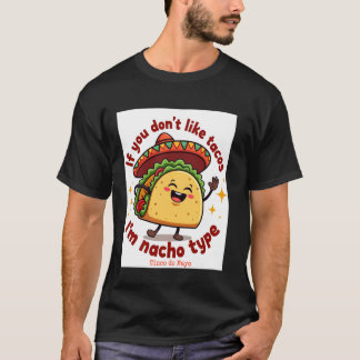 ダニエル・トラによる面白いシンコ・デ・マヨのナチョタイプデザイン Tシャツ
