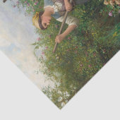 ダニエル・ナイトが川に沿って花を集める 薄葉紙 (詳細)