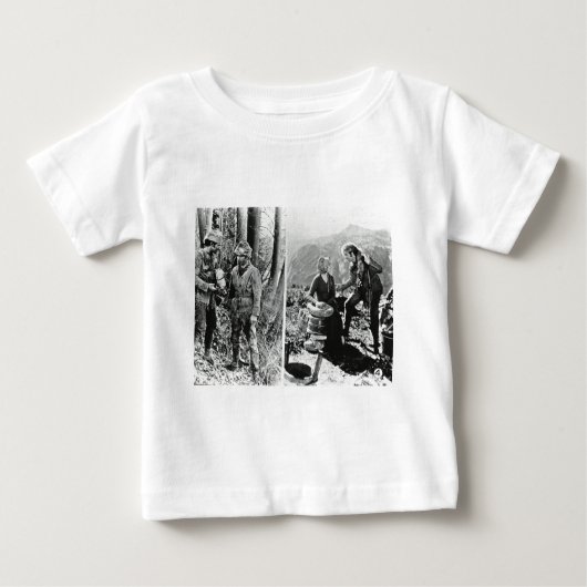 ダニエル・ブーンのヴィンテージのスライドガラスの生命そして時 ベビーTシャツ (正面)