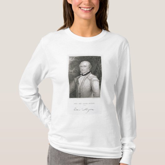 ダニエル・モーガン陸軍准将(1736-1802年の) engrav tシャツ (正面)