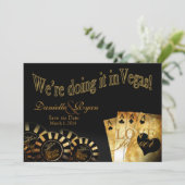 ダニエル＆ライアン ラスベガス デラックス ウェディング 招待状 (スタンド正面)