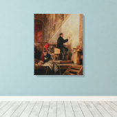 ダニエル・絵画マッセイの壁画 キャンバスプリント (インサイチュ (ウッドフロア))