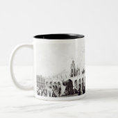 ダニエルHavell 1820年が刻む市場 ツートーンマグカップ (左)