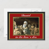 ダニエ祈ルのライオンズの赤いポストカード ポストカード (正面/裏面)