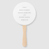 ダニカクラシックエレガントな結婚式 ハンドファン (正面)