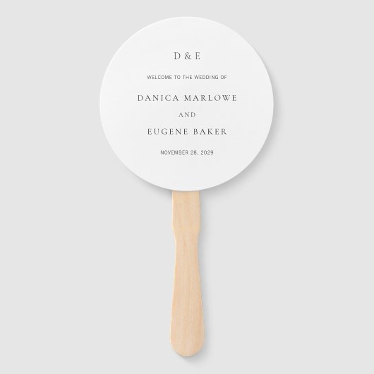 ダニカクラシックエレガントな結婚式 ハンドファン (正面)