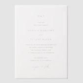 ダニカクラシックエレガントウェディング ベラム紙招待状 (正面)