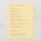 ダニスバターイエロモダン結婚ーズ プログラム (裏面)