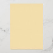 ダニスバターイエロモダン結婚ーズ 箔招待状 (裏面)