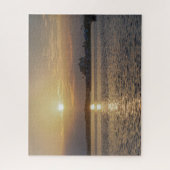 ダニディンの土手道の美しい日の出 ジグソーパズル (縦)