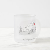 ダニーのダイオードによって曇らされるマグ フロストグラスマグカップ (正面右)