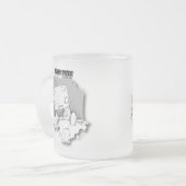 ダニーのダイオードによって曇らされるマグ フロストグラスマグカップ (正面左)