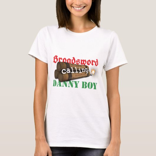 ダニーの男の子を電話する段平 Tシャツ (正面)