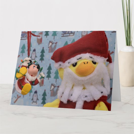 ダニーダックサンタクリスマスカード カード (正面)