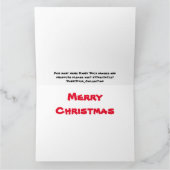 ダニーダックサンタクリスマスカード カード (内部)