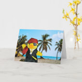 ダニーダックザパイレーツ誕生日カード カード (黄色い花)