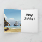 ダニーダックザパイレーツ誕生日カード カード (内部)