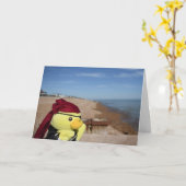 ダニーダックザパイレーツ誕生日カード カード (黄色い花)