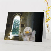 ダニーダックザミイラ誕生日カード カード (黄色い花)