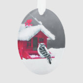 ダニー・ウッドペッ絵画カーズ・オリジナル・バード・アート オーナメント (裏面)